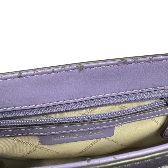 Michael Kors Bradshaw Medium Color-Block Leather Messenger Bag - Picture 9 of 10